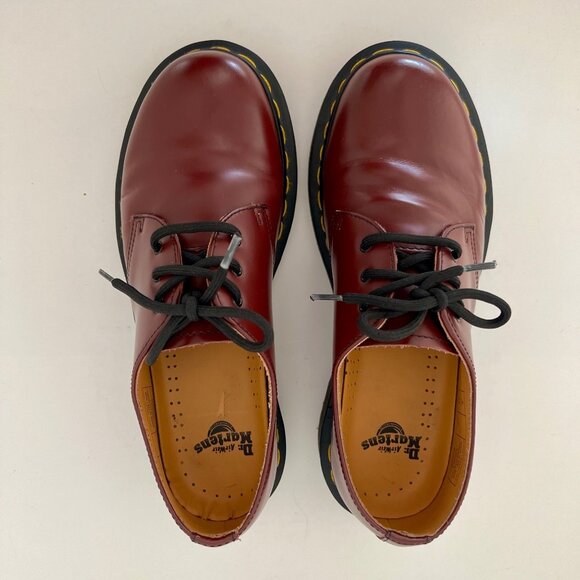 DR. MARTENS 1461 Smooth Leather Oxford Shoes Cherry Red Men\'s 7 Ladies 8 main image 7